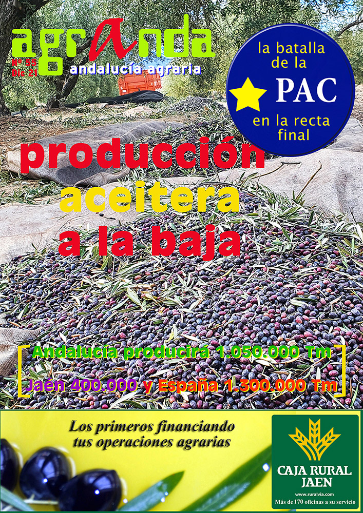 Nuevo número de la revista Andalucía Agraria –AGRANDA- con los datos de la campaña aceitera 21/22 y el balance de la anterior