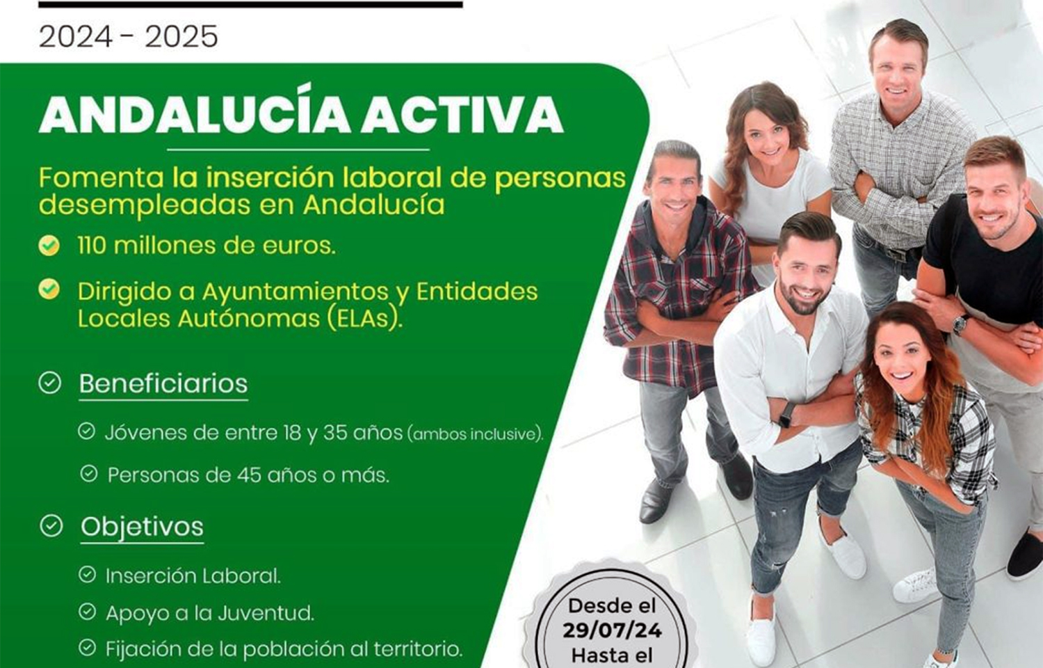 Los 97 municipios de la provincia jienense se suman al programa de la Junta Andalucía Activa con más de 900 contratos