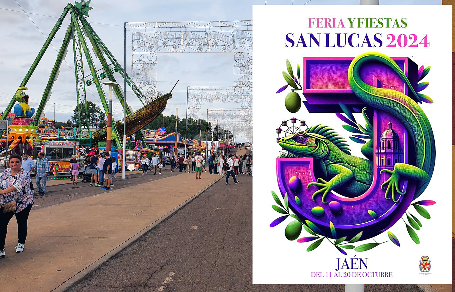 San Lucas 2024 ya tiene cartel anunciador, obra del diseñador gráfico jienense Victoriano Delgado con la J y el lagarto