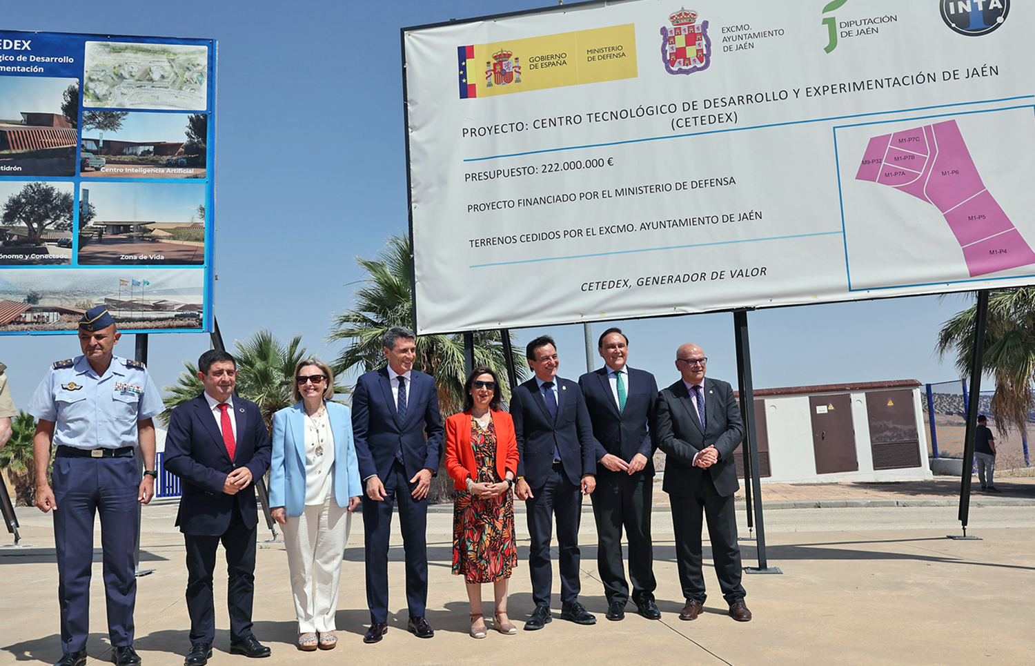 La ministra de Defensa conoce el desarrollo del CETEDEX en Jaén, 19 meses después de que lo anunciara Pedro Sánchez